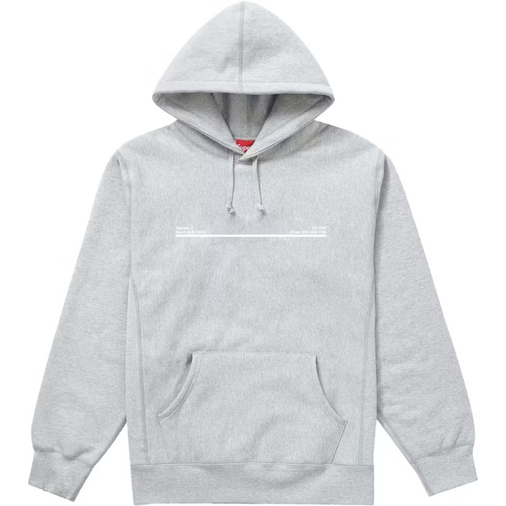 Supreme Shop Hooded Sweatshirt - Gray